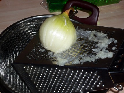 Grating onions