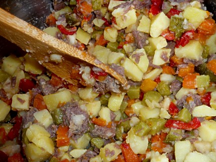 Romanian potato salad - work in progess